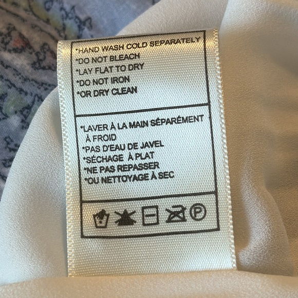 NWOT BB Dakota Turn Up the Pleat Top - Small, Ivory - Picture 7 of 7